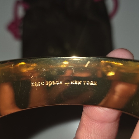 Kate Spade Gold and Blue Studded Bracelet - Picture 6 of 6